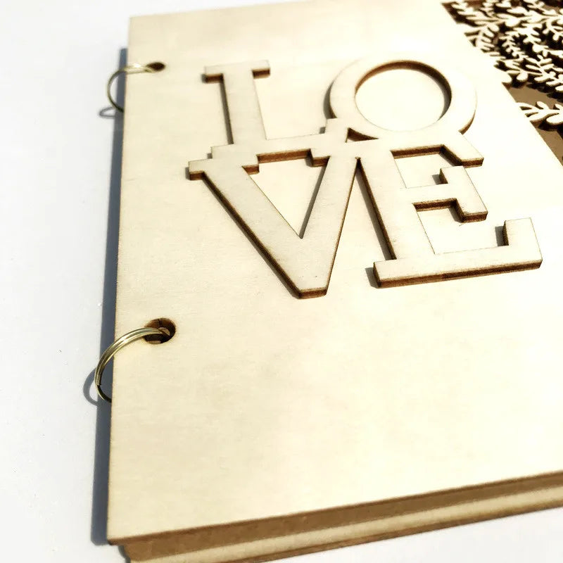 Wedding Wood Signature Guest Book