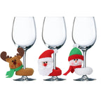 Christmas Wine Glass Decoration