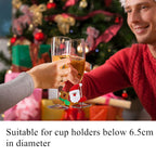 Christmas Wine Glass Decoration
