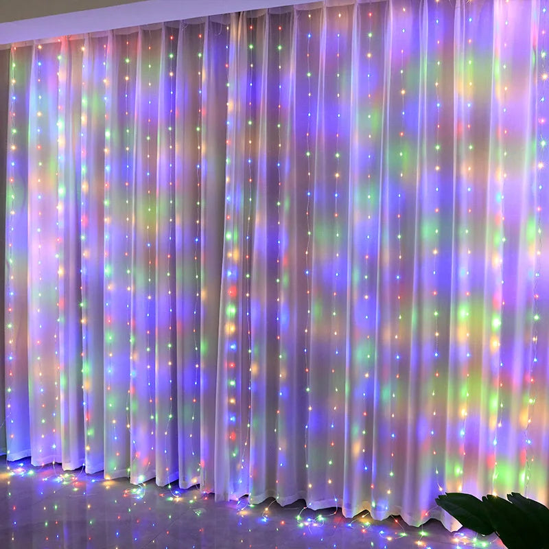 LED Curtain Garland - Multicolor