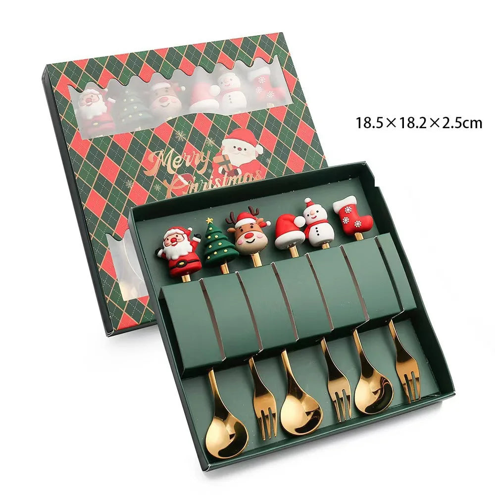 Christmas Stainless Spoons