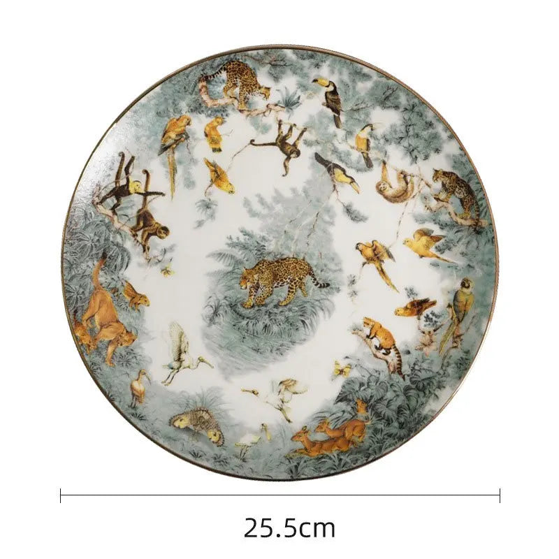 Equatorial jungle bone china Tea Set