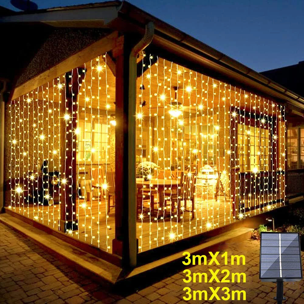 Solar LED light Outdoor curtain