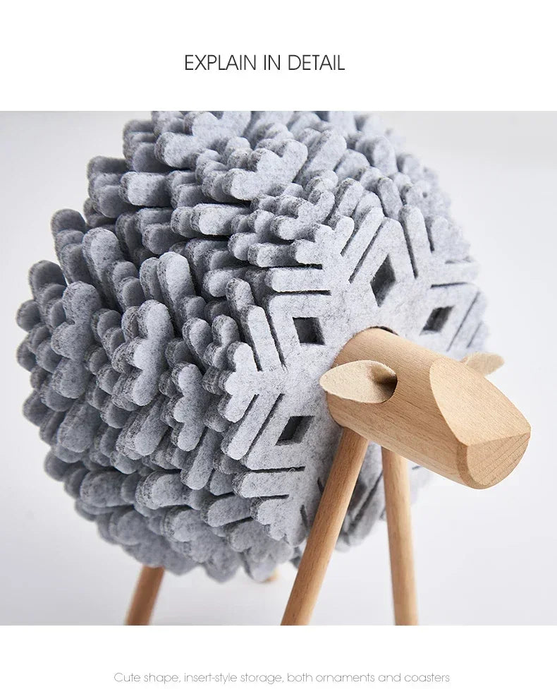 Absorbent Elk Felt Coasters