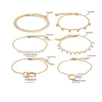 Trendy 6-Piece Stackable Bracelet Set