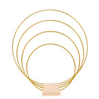 Gold Wreath Wooden Base