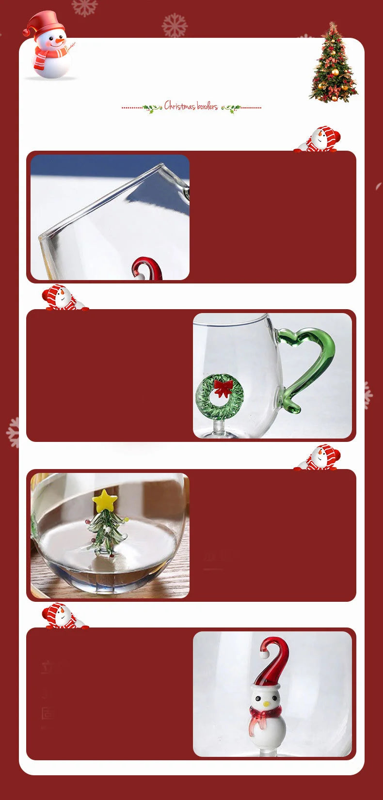Christmas Glass festive designs