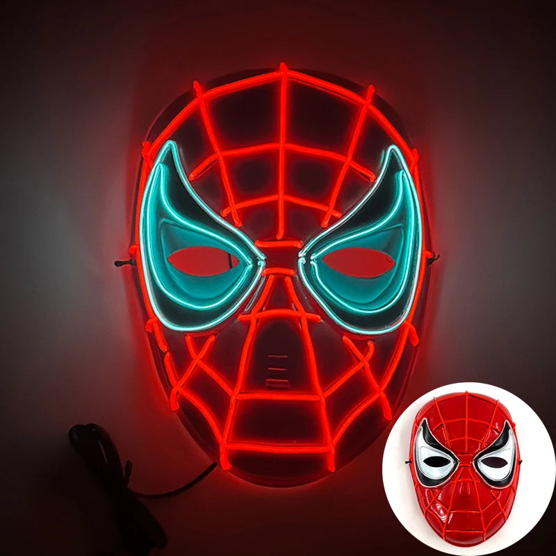 Halloween Film Theme Glowing Scary Mask LED