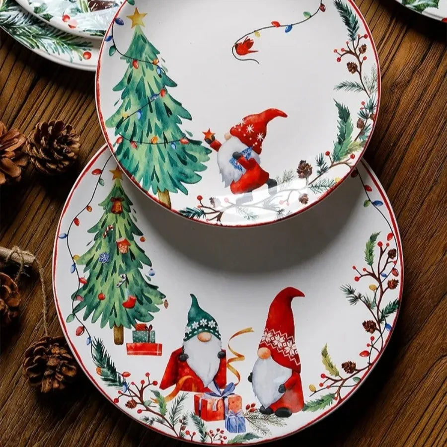 Christmas Ceramic Dinner Plate
