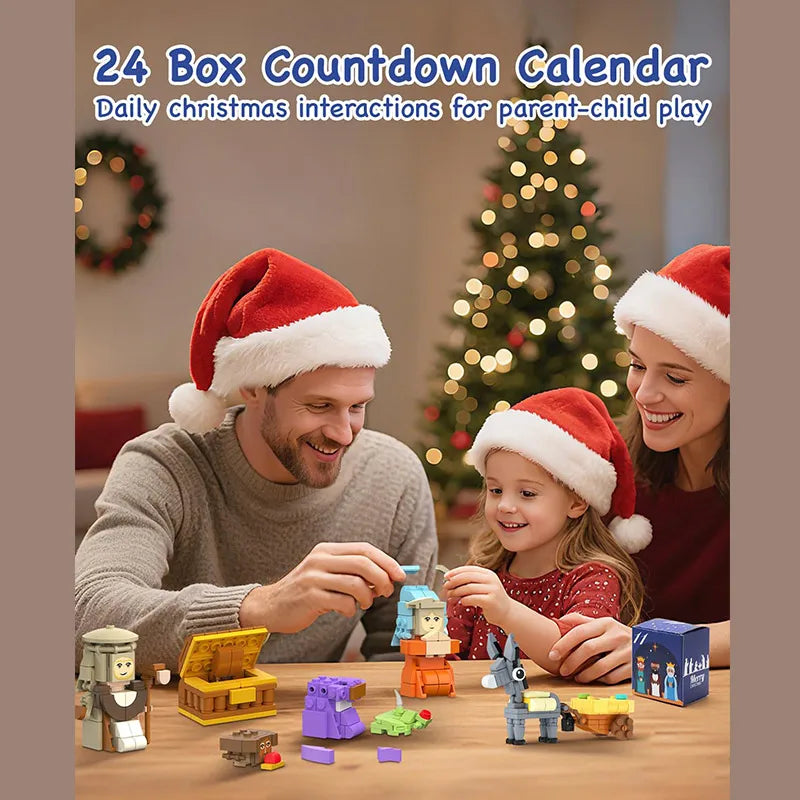 Christmas Advent Calendar Gift Box Diy Nativity