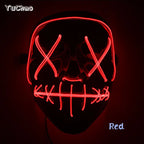 Halloween Film Theme Glowing Scary Mask LED