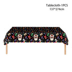 Halloween Dia de los Metros Disposable Tableware