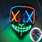 Halloween Film Theme Glowing Scary Mask LED