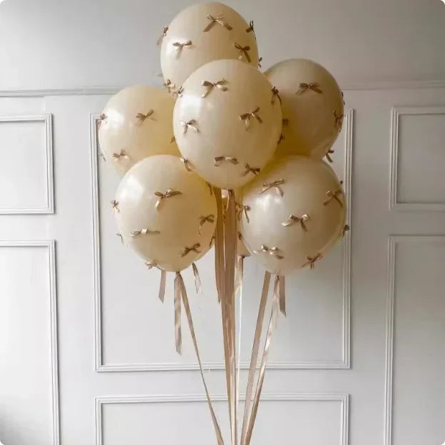 5pcs Wedding Pink Bow Balloon