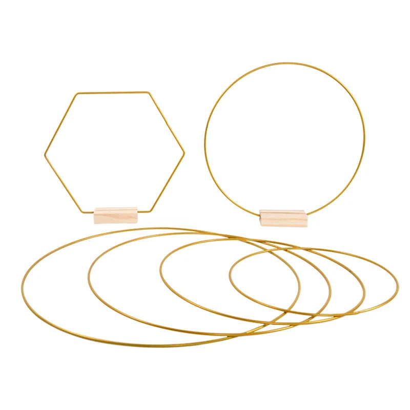 Gold Wreath Wooden Base