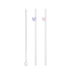 Reusable Butterfly Straws multicolor