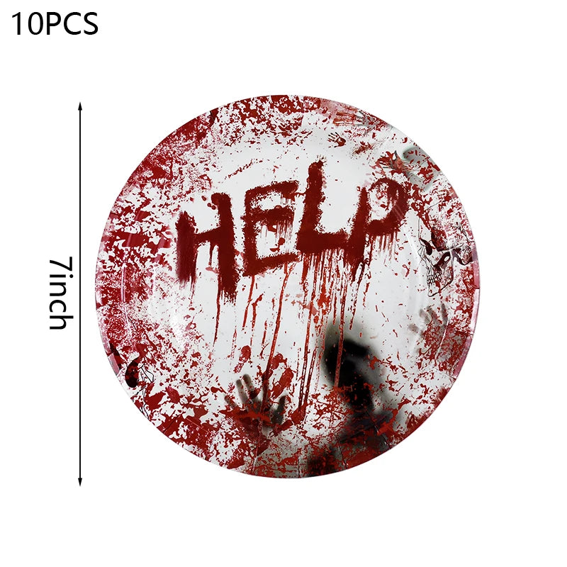 Halloween Bloody Disposable Tableware