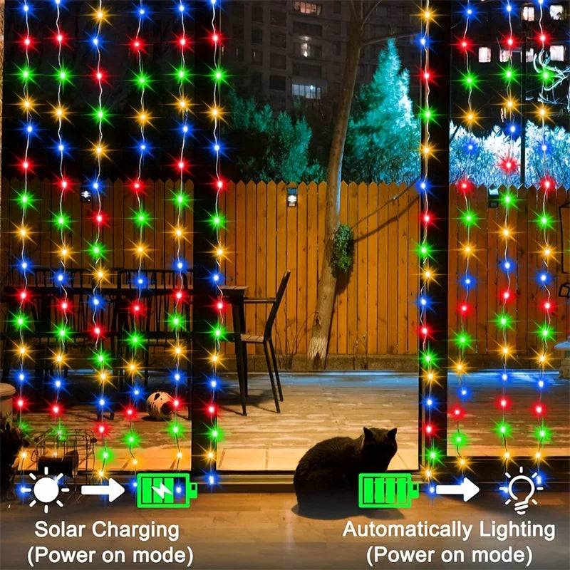 Solar LED light Outdoor curtain