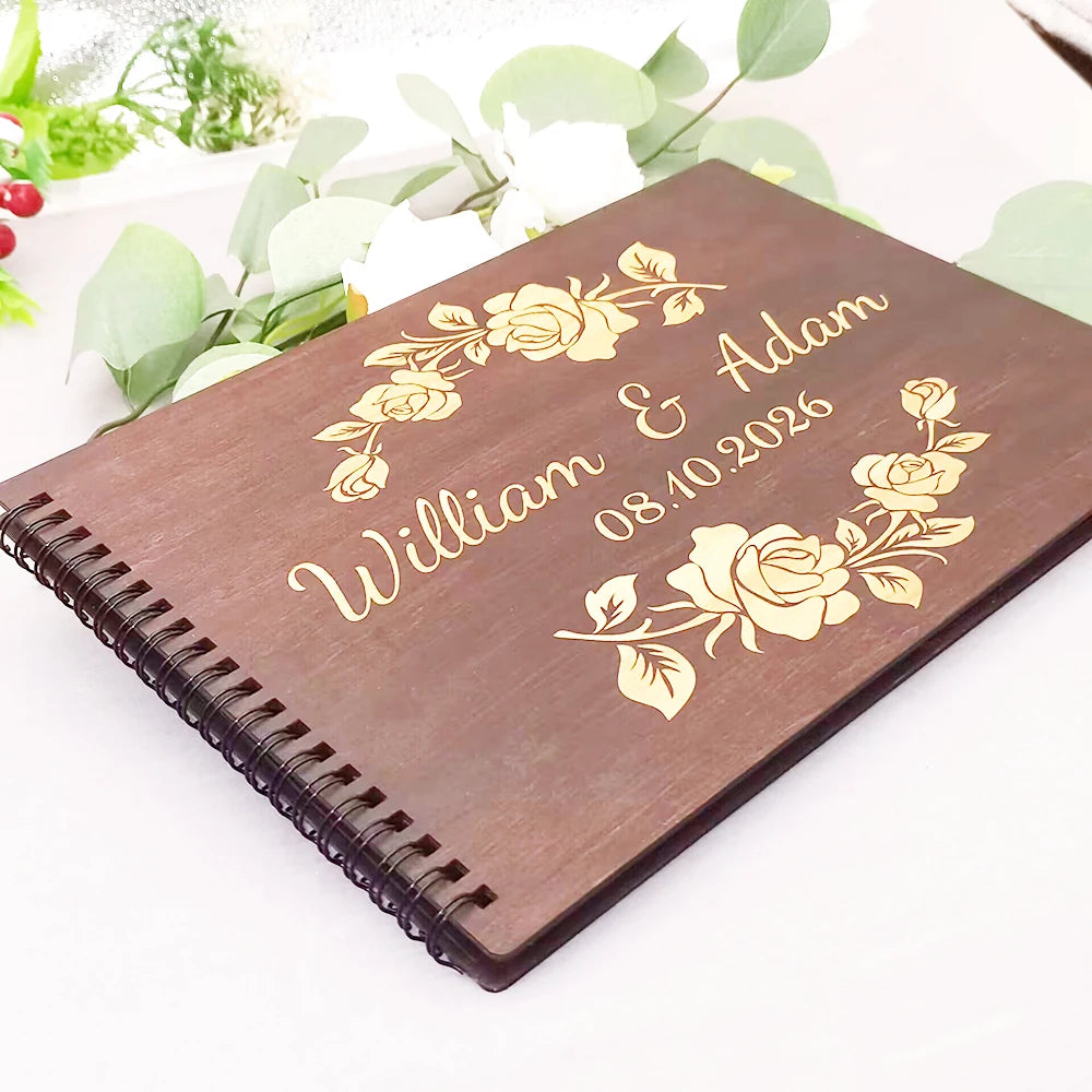 Custom Wooden Guestbook