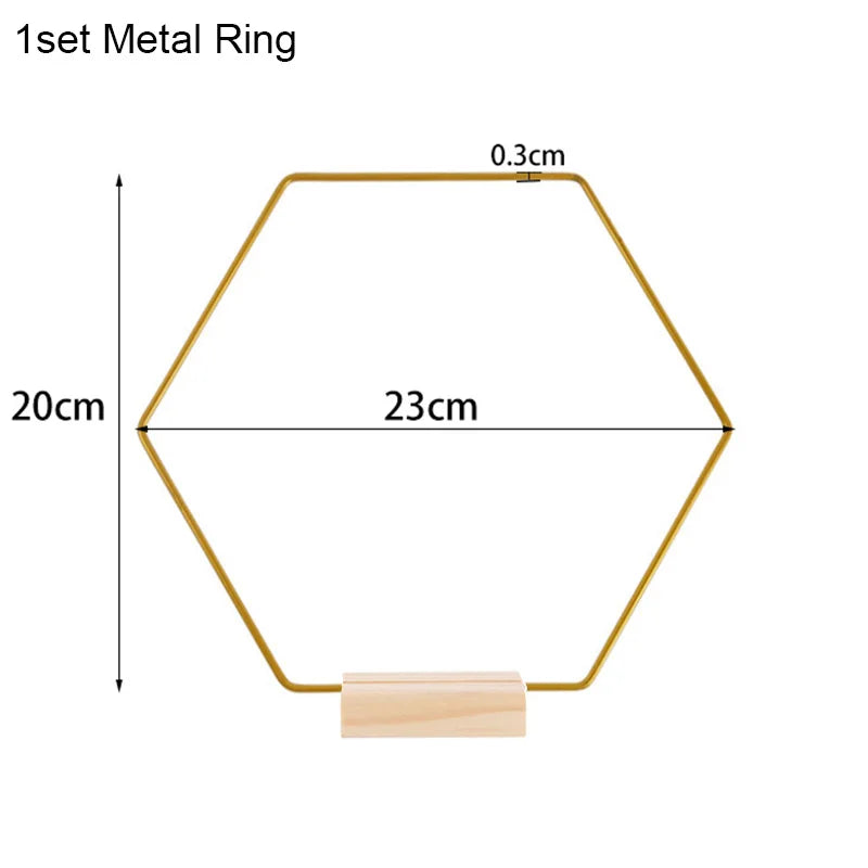 Gold Wreath Wooden Base