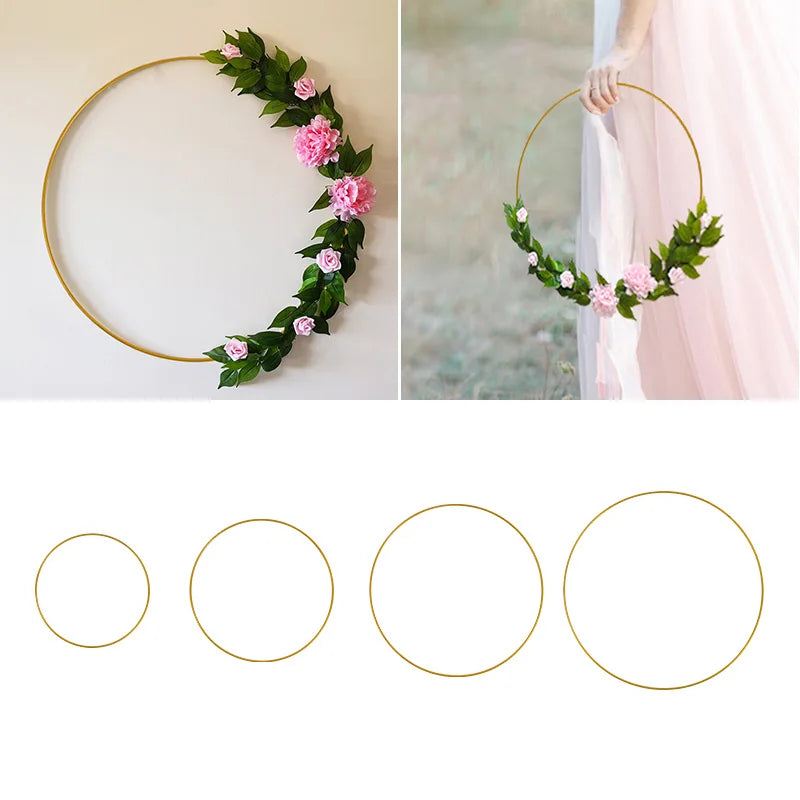 Gold Wreath Wooden Base