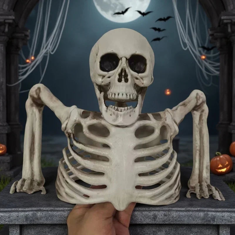 Halloween Scary Glowing Skull Skeleton Decoration