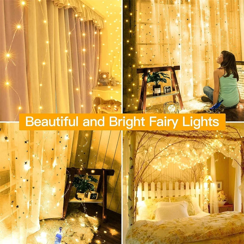 LED Curtain Garland - Multicolor