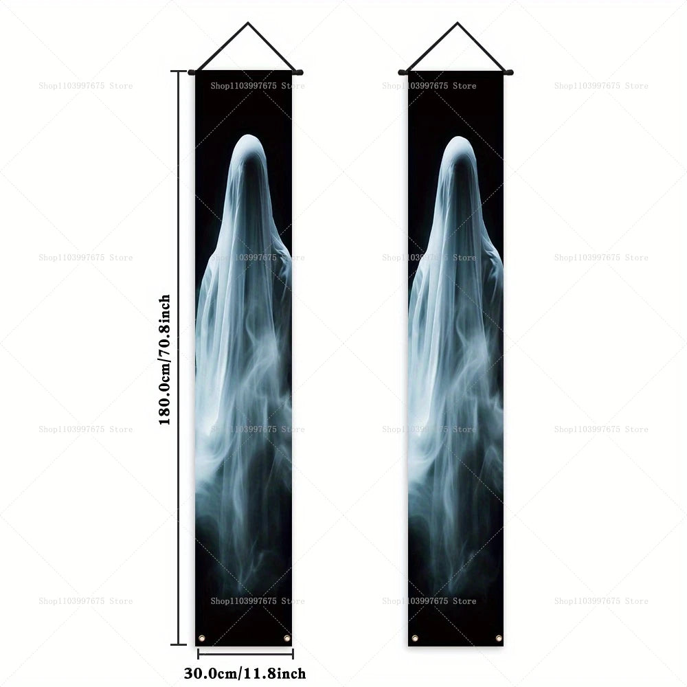 Halloween Scary Ghost Banners Welcome Porch