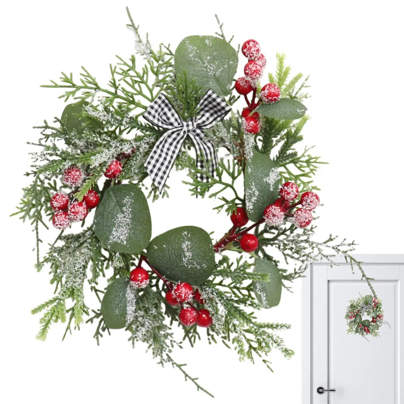 Candle Wreath Christmas Centerpieces