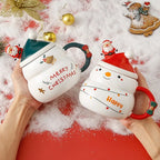Creative and cute Christmas cup/covered spoon gift box