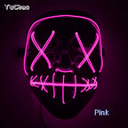 Halloween Film Theme Glowing Scary Mask LED