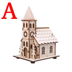 Christmas LED Light Wooden House