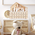 Christmas 24 Day Countdown Calendar With Light Wooden Drawer Home Decor Ornament For Kids Light Up Gifts Candy Drawer Organizer