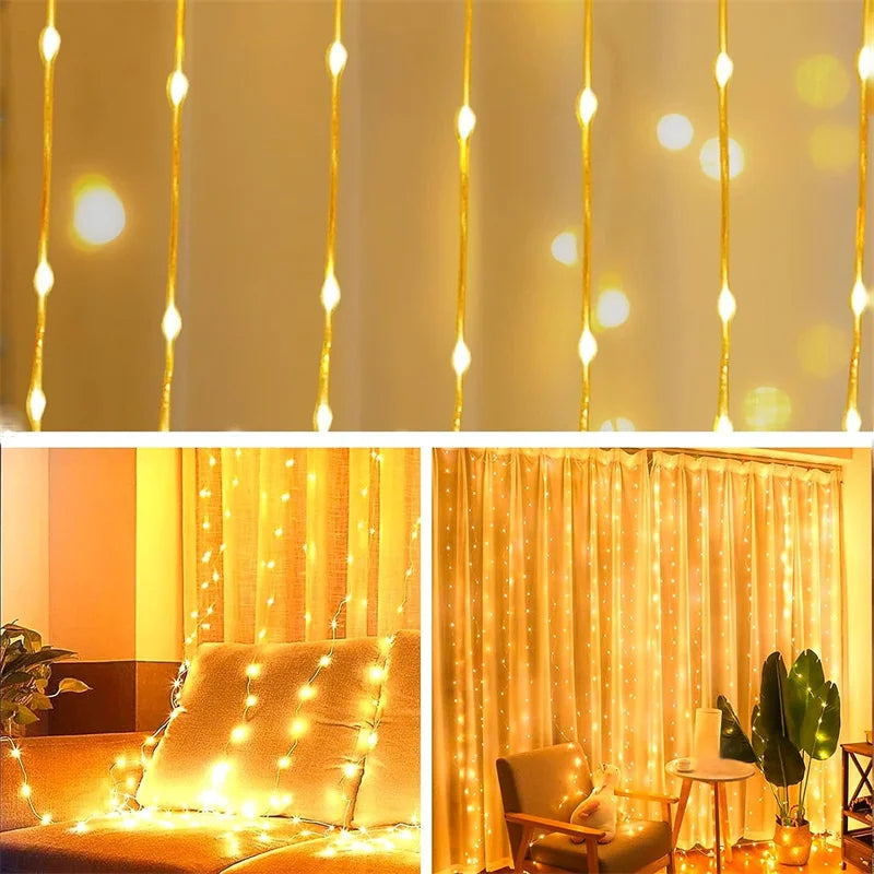 LED Curtain Garland - Multicolor