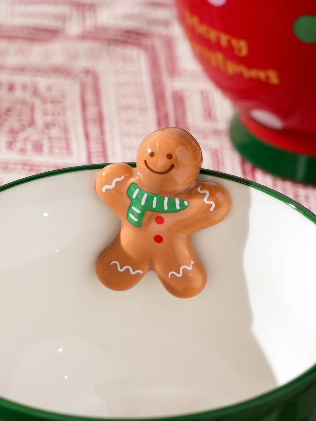 Christmas ceramic breakfast cup