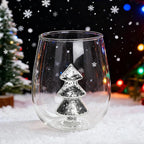 Christmas Tree Glass Cup