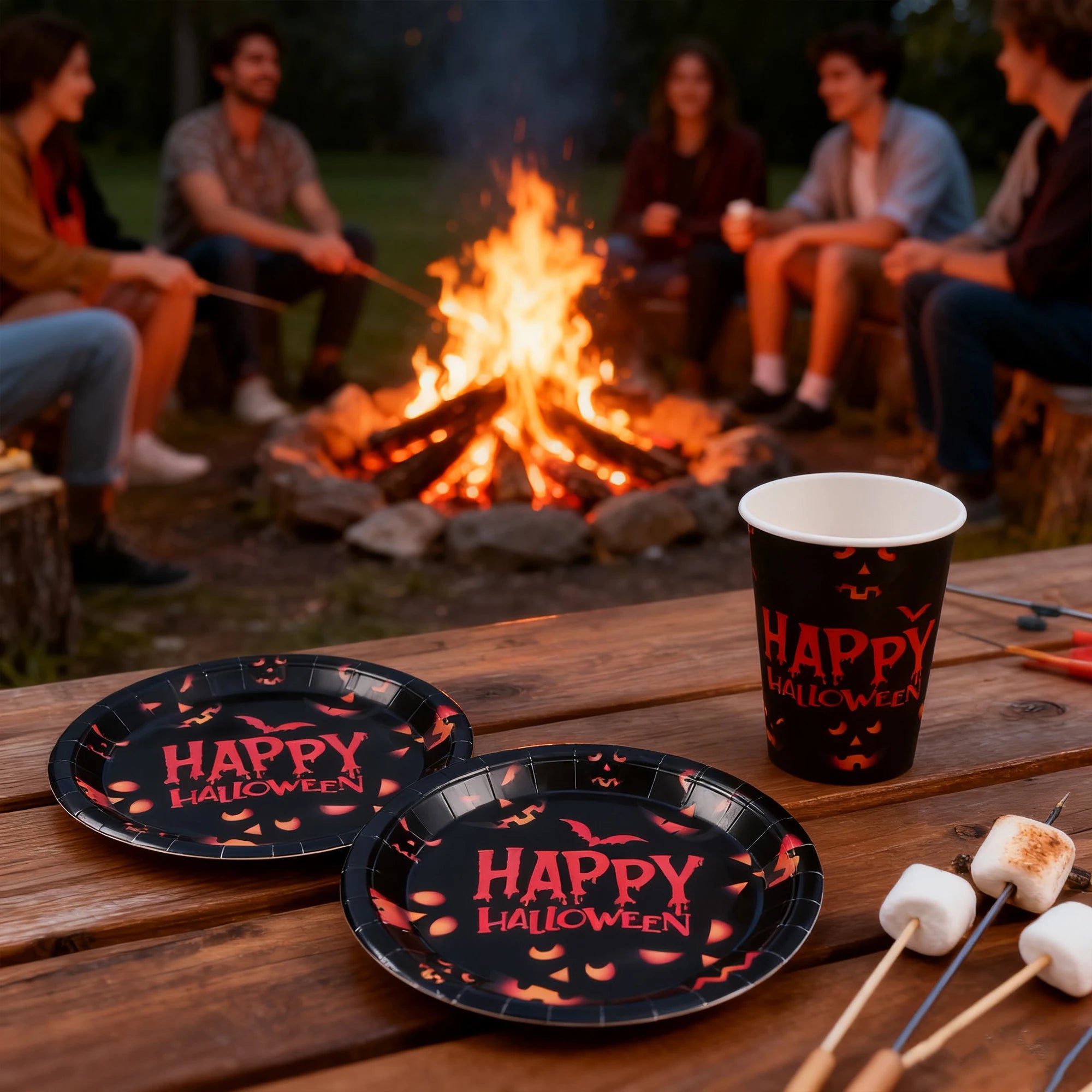 Halloween Spooky Disposable Tableware