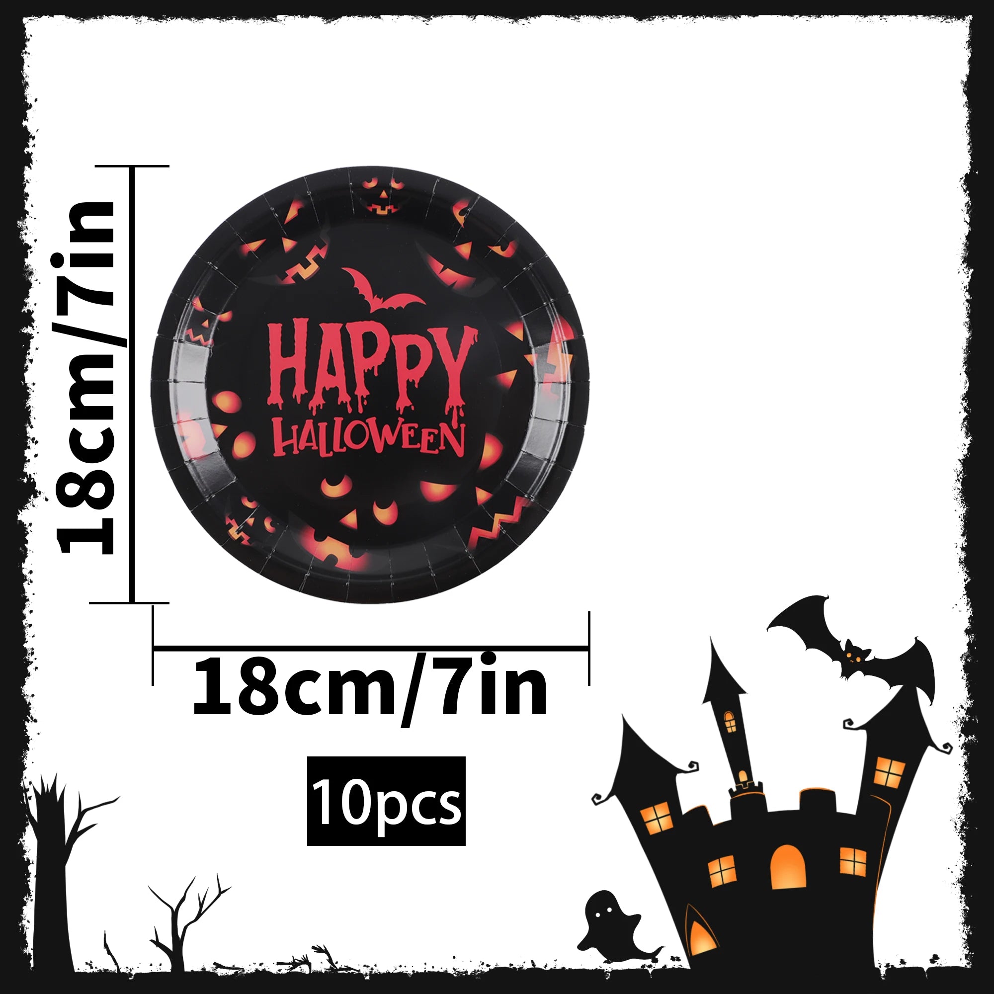 Halloween Spooky Disposable Tableware