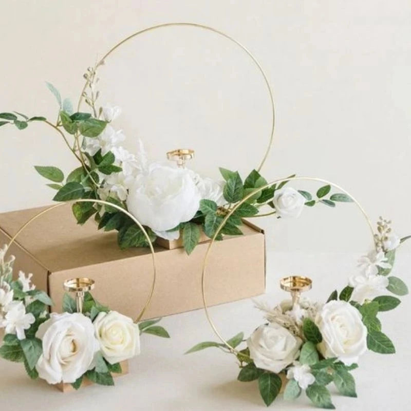 Gold Wreath Wooden Base