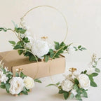 Gold Wreath Wooden Base