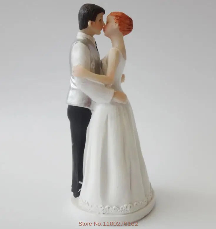Romantic Bride and Groom Cake Toppers
