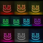 Halloween Neon Marshmallow Mask LED