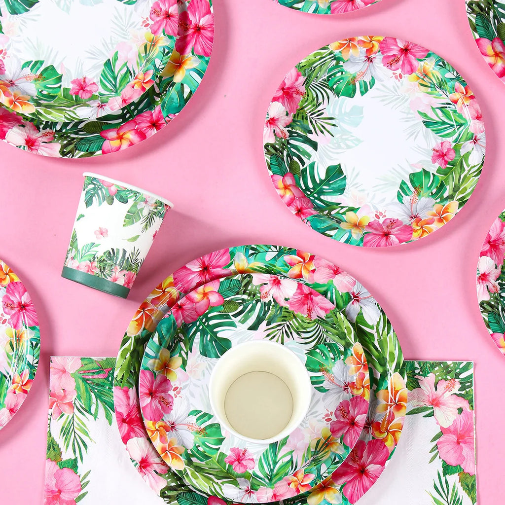 Hawaii Aloha Hawaiian Disposable Tableware