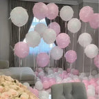 5pcs Wedding Pink Bow Balloon