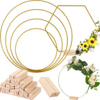 Gold Wreath Wooden Base