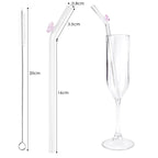 Reusable Butterfly Straws multicolor