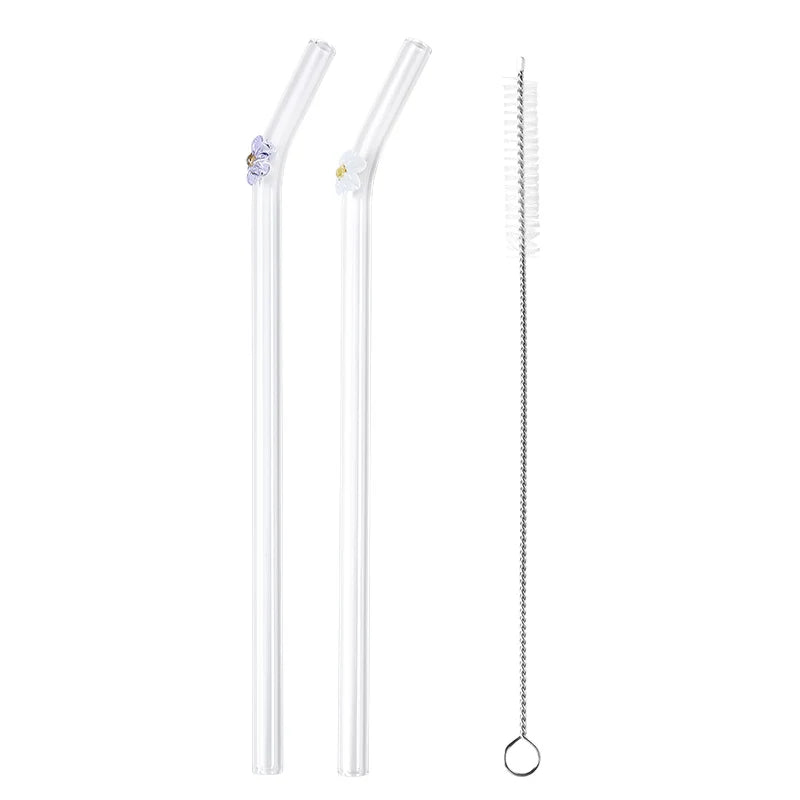 Reusable Butterfly Straws multicolor