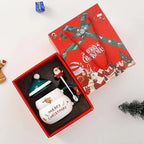 Creative and cute Christmas cup/covered spoon gift box