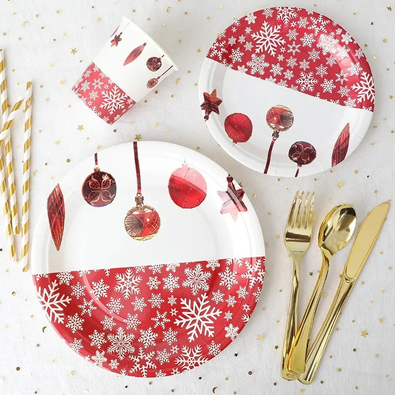 Christmas Disposable Paper Tableware