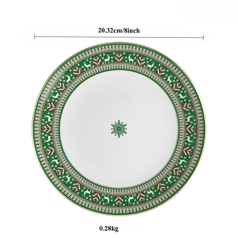 Christmas china tableware